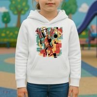 Hip Hop Music Retro Logo Kids Hoodie thumb 3