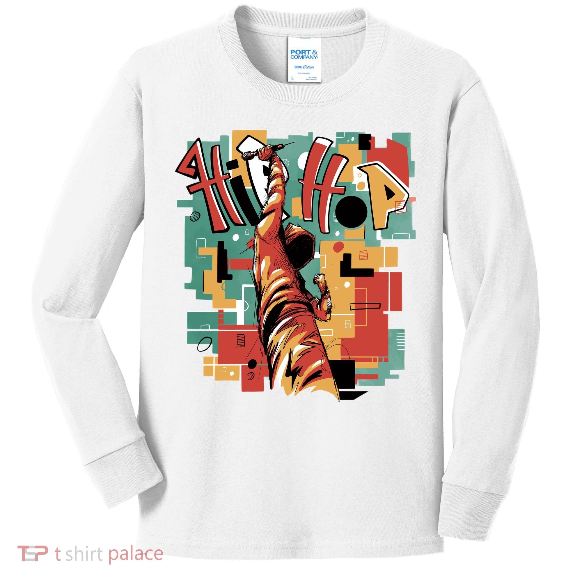 Hip Hop Music Retro Logo Kids Long Sleeve Shirt