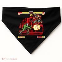 Halloween Horror Movie Characters Match Up KO USA-Made Doggie Bandana thumb 0