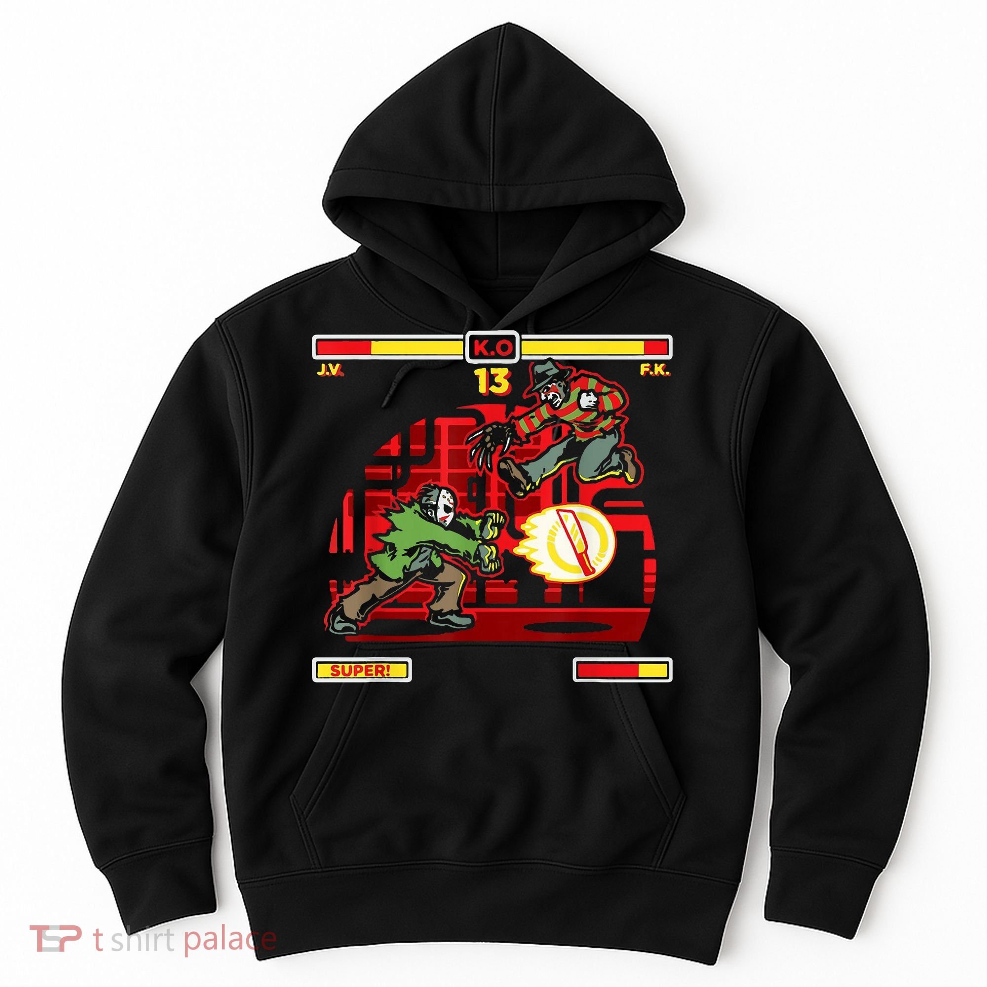 Halloween Horror Movie Characters Match Up KO Hoodie