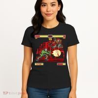 Halloween Horror Movie Characters Match Up KO Women's T-Shirt thumb 4