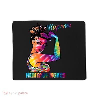 Hispanic Heritage Month Messy Bun Colorful Mousepad