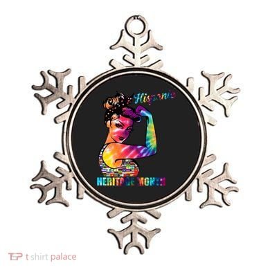 Hispanic Heritage Month Messy Bun Colorful Ornament
