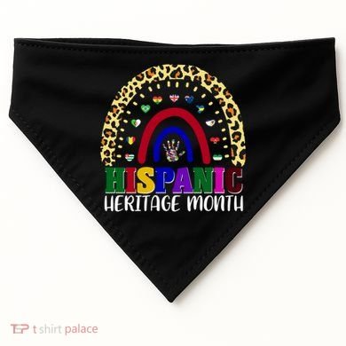 Hispanic Heritage Month Leopard Reendow USA-Made Doggie Bandana
