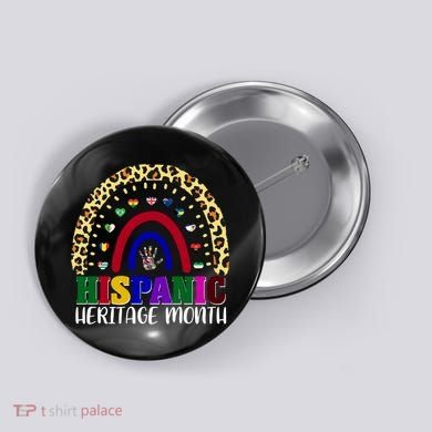Hispanic Heritage Month Leopard Reendow Button