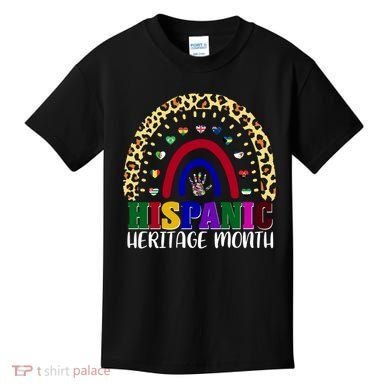 Hispanic Heritage Month Leopard Reendow Kids T-Shirt