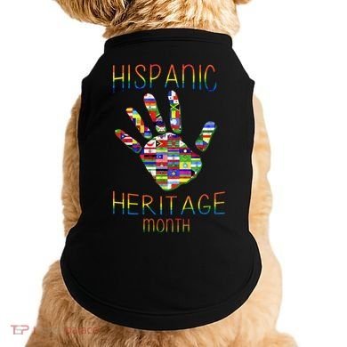 Hispanic Heritage Month Colorful Handprint Doggie Tank