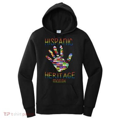 Hispanic Heritage Month Colorful Handprint Women's Hoodie
