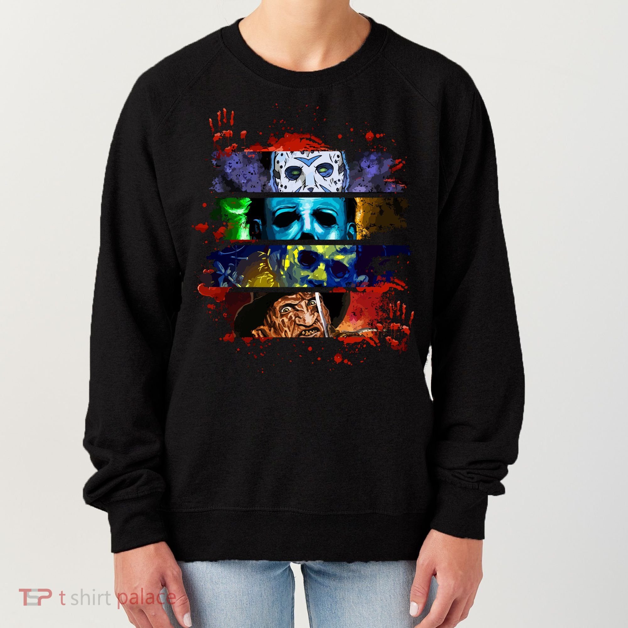 Halloween Horror Movies Characters Spooky Killer Women's Sweatshirt
