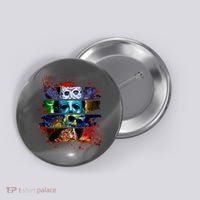 Halloween Horror Movies Characters Spooky Killer Button thumb 0