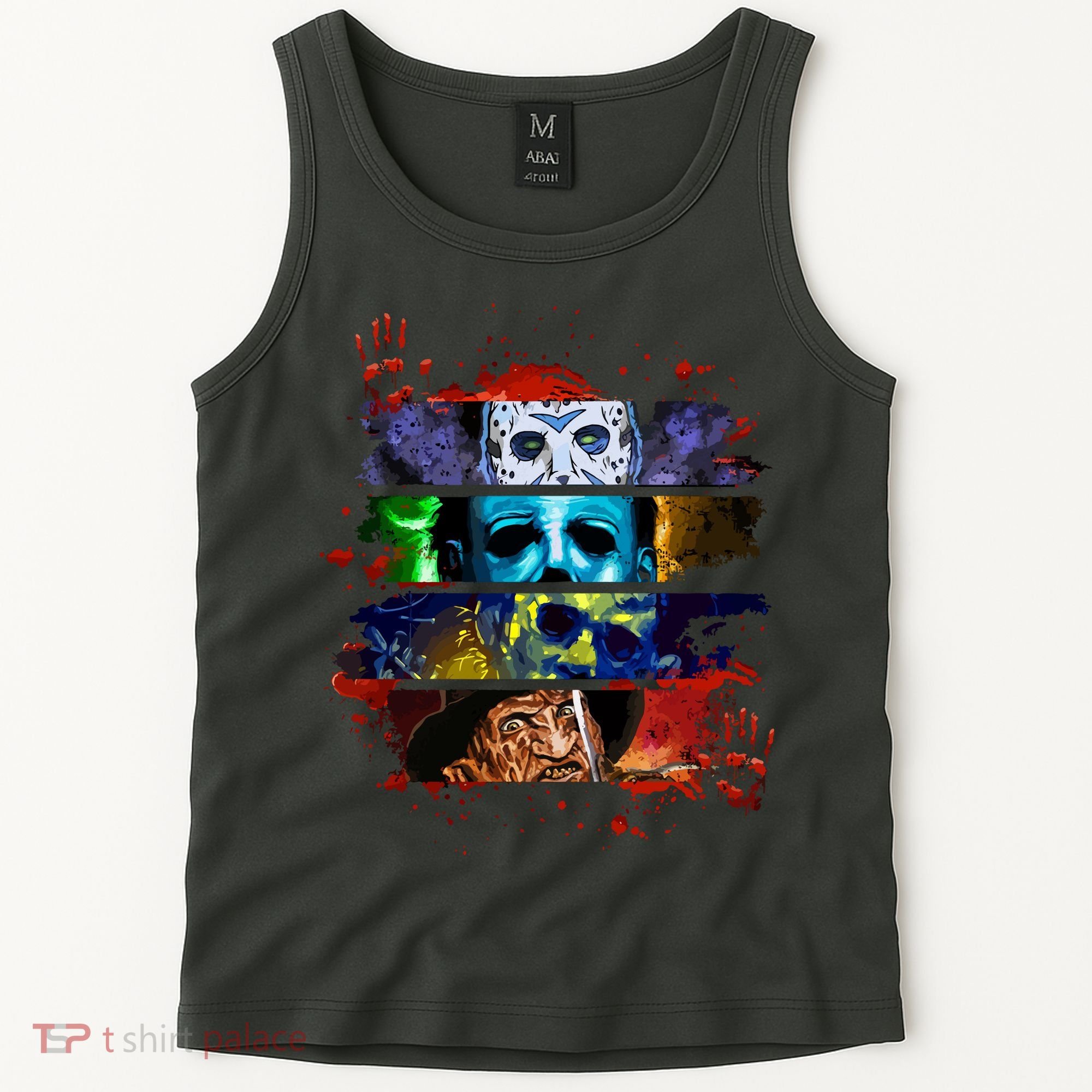 Halloween Horror Movies Characters Spooky Killer Tank Top