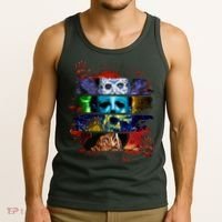 Halloween Horror Movies Characters Spooky Killer Tank Top thumb 3