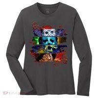 Halloween Horror Movies Characters Spooky Killer Women's Long Sleeve Shirt thumb 0