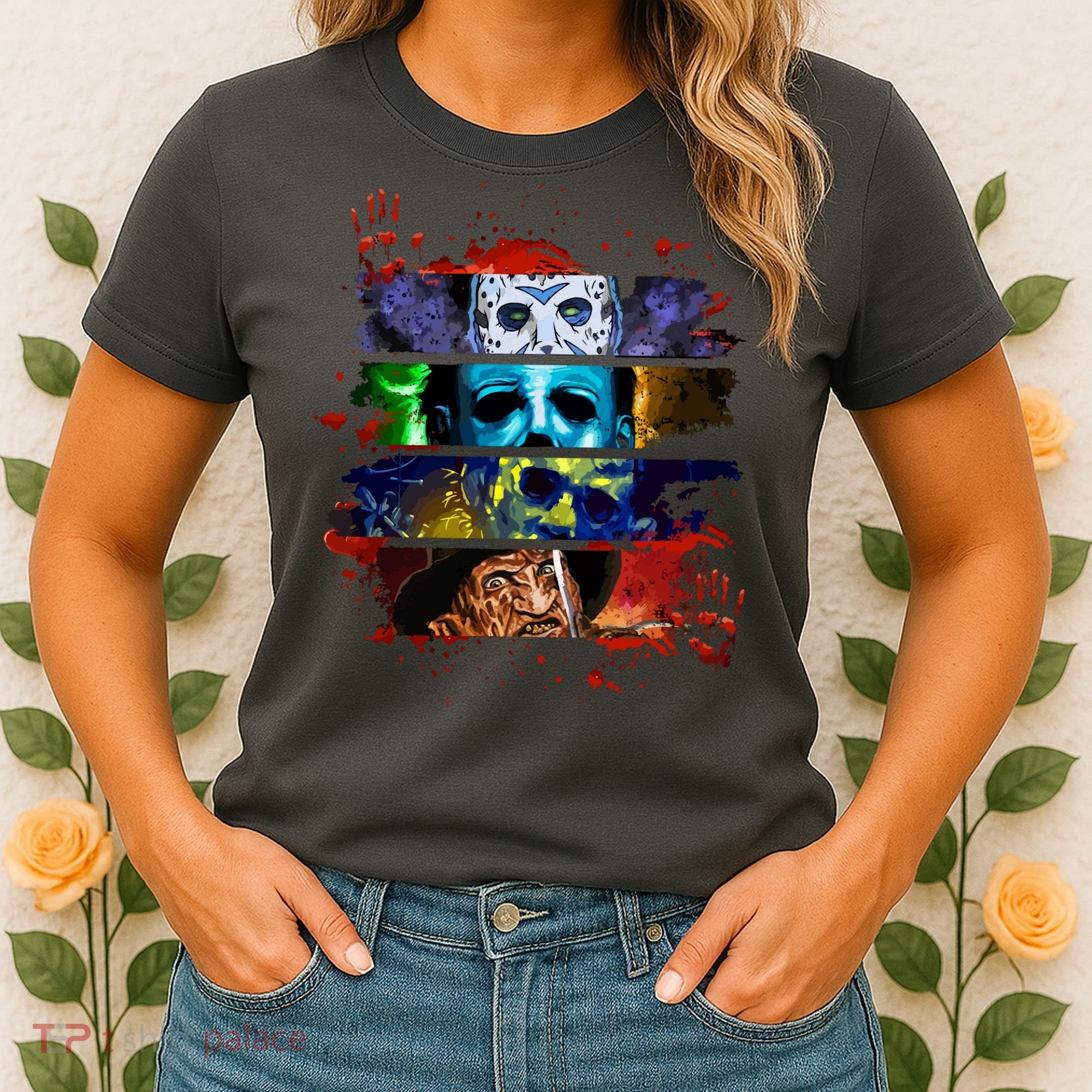 Halloween Horror Movies Characters Spooky Killer Women's T-Shirt