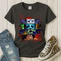 Halloween Horror Movies Characters Spooky Killer Women's T-Shirt thumb 3