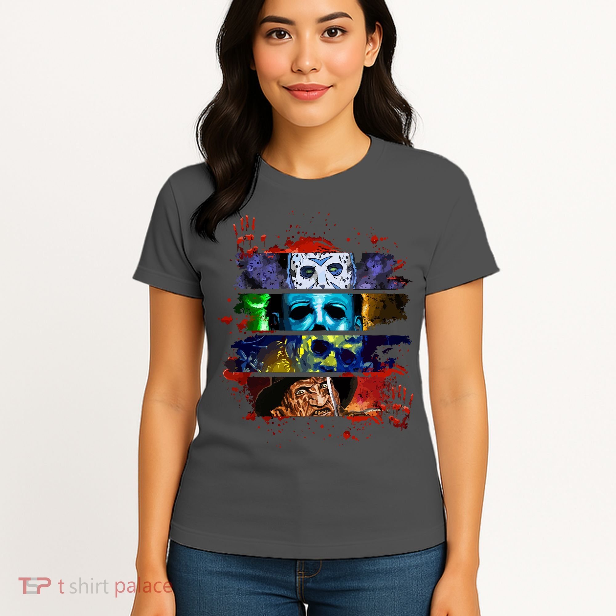 Halloween Horror Movies Characters Spooky Killer Women's T-Shirt