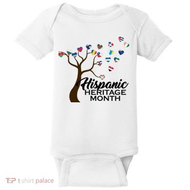 Hispanic Heritage Month Tree Roots Baby Bodysuit