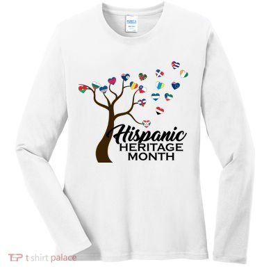 Hispanic Heritage Month Tree Roots Women's Long Sleeve Shirt