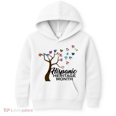 Hispanic Heritage Month Tree Roots Kids Hoodie