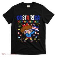 Hispanic Heritage Month Costa Rica Flag Costa Rican Gift T-Shirt thumb 0