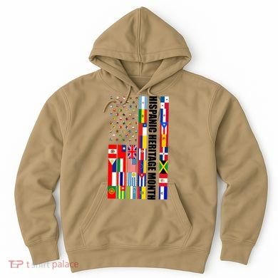 Hispanic Heritage Month Countries United Flag Hoodie