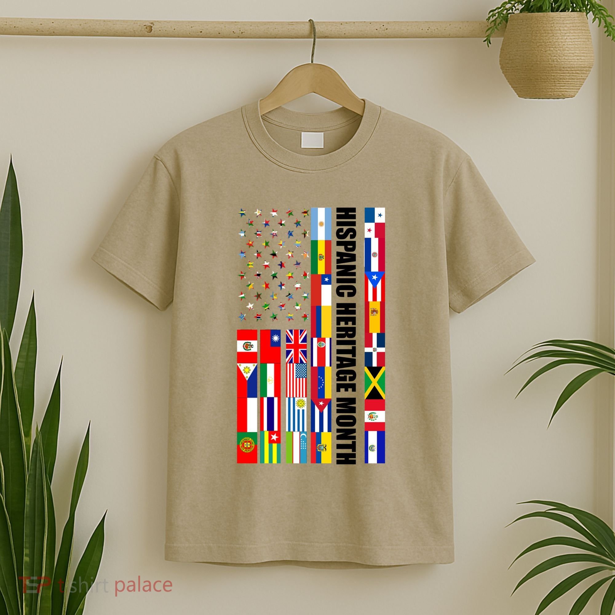 Hispanic Heritage Month Countries United Flag T-Shirt