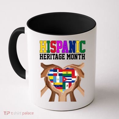 Hispanic Heritage Month Heart Hands Coffee Mug