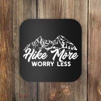 Hiker Hike More Worry Less Coaster thumb 0