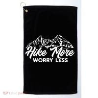 Hiker Hike More Worry Less Golf Towel thumb 0