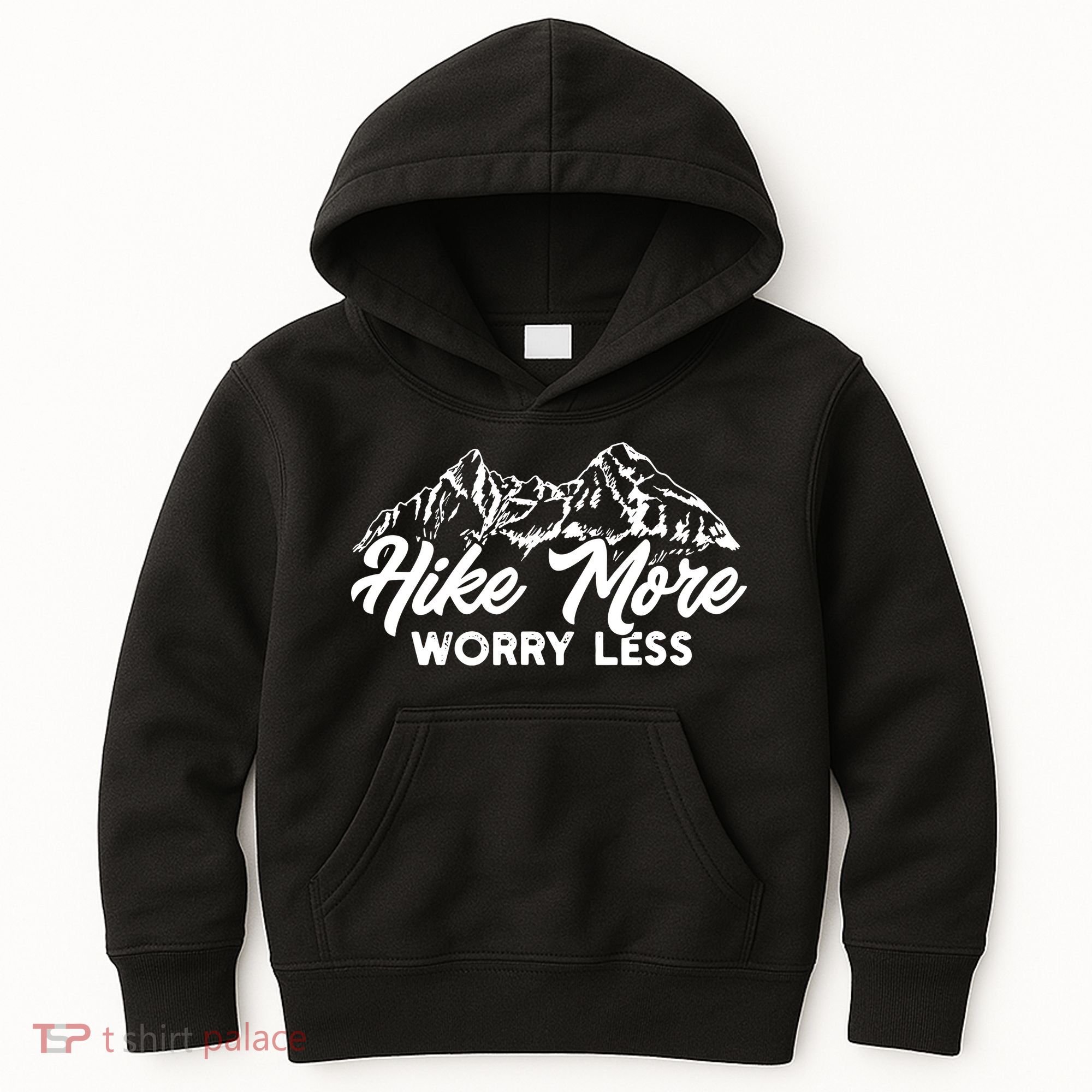 Hiker Hike More Worry Less Kids Hoodie