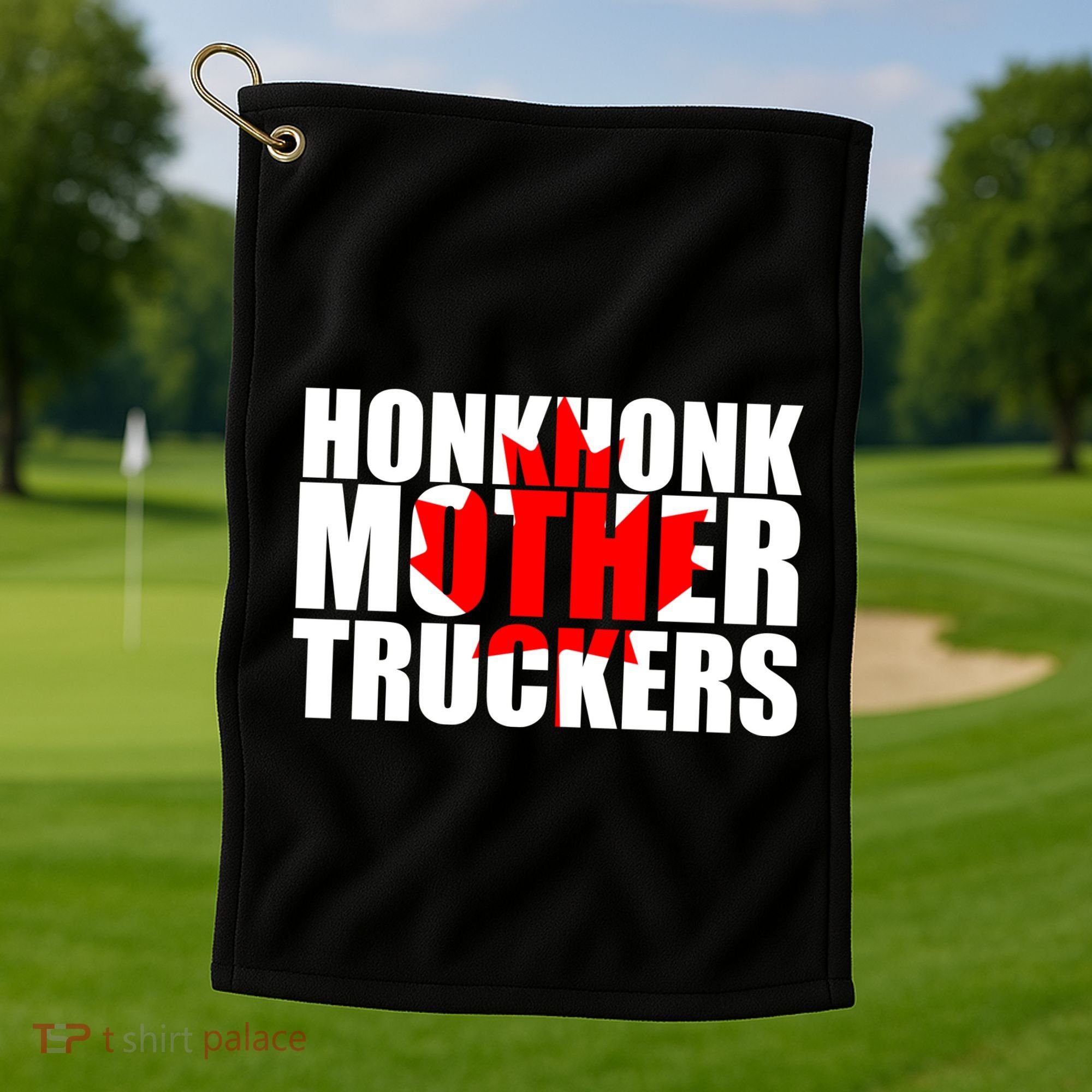 Honk Honk Mother Truckers Golf Towel