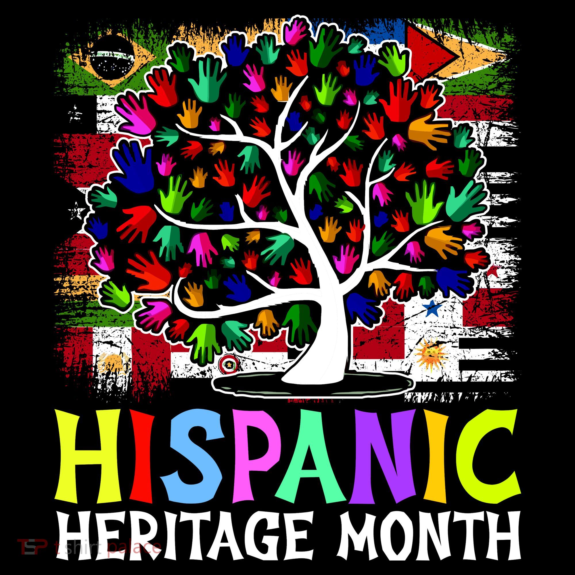 Hispanic Heritage Month Tree T-Shirt