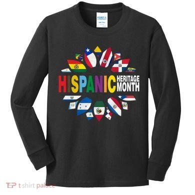 Hispanic Heritage Month Kids Long Sleeve Shirt