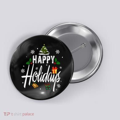 Happy Holidays | Merry Christmas Button