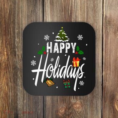 Happy Holidays | Merry Christmas Coaster
