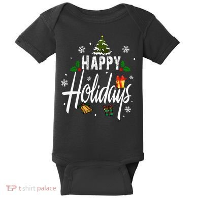 Happy Holidays | Merry Christmas Baby Bodysuit