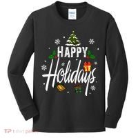 Happy Holidays | Merry Christmas Kids Long Sleeve Shirt thumb 0