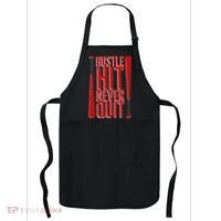 Hustle Hit Never Quit Baseball Saying Practice Workout Fan Apron thumb 0