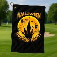 Halloween Horror Night Golf Towel thumb 1