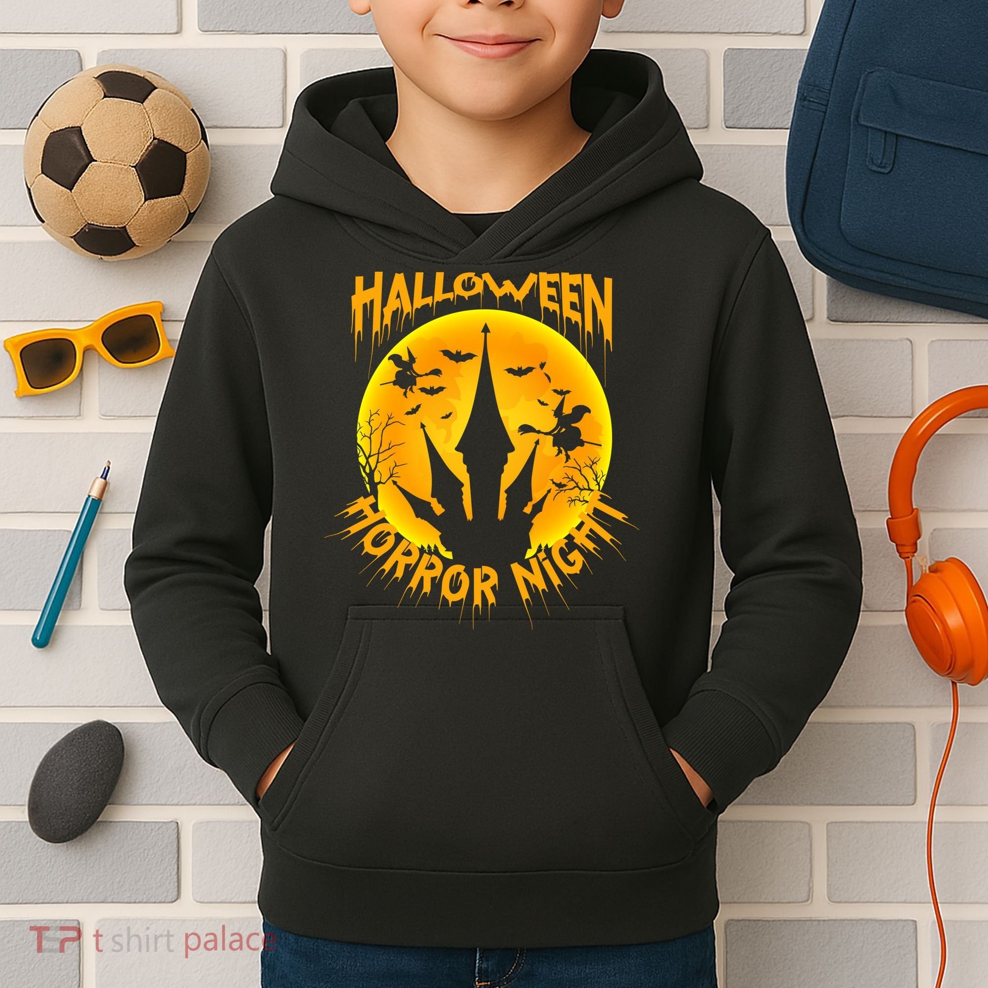 Halloween Horror Night Kids Hoodie