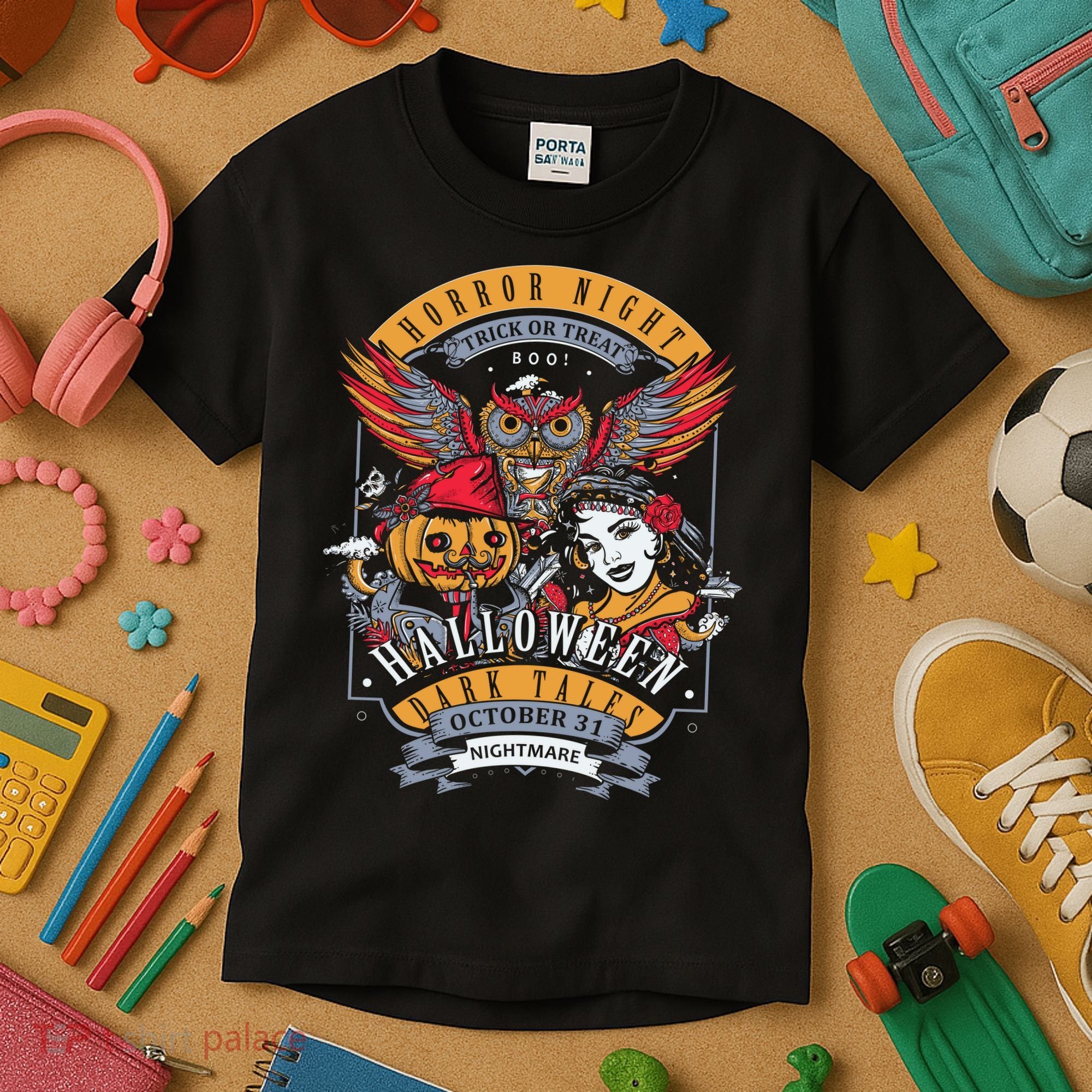 Halloween Horror Night Kids T-Shirt