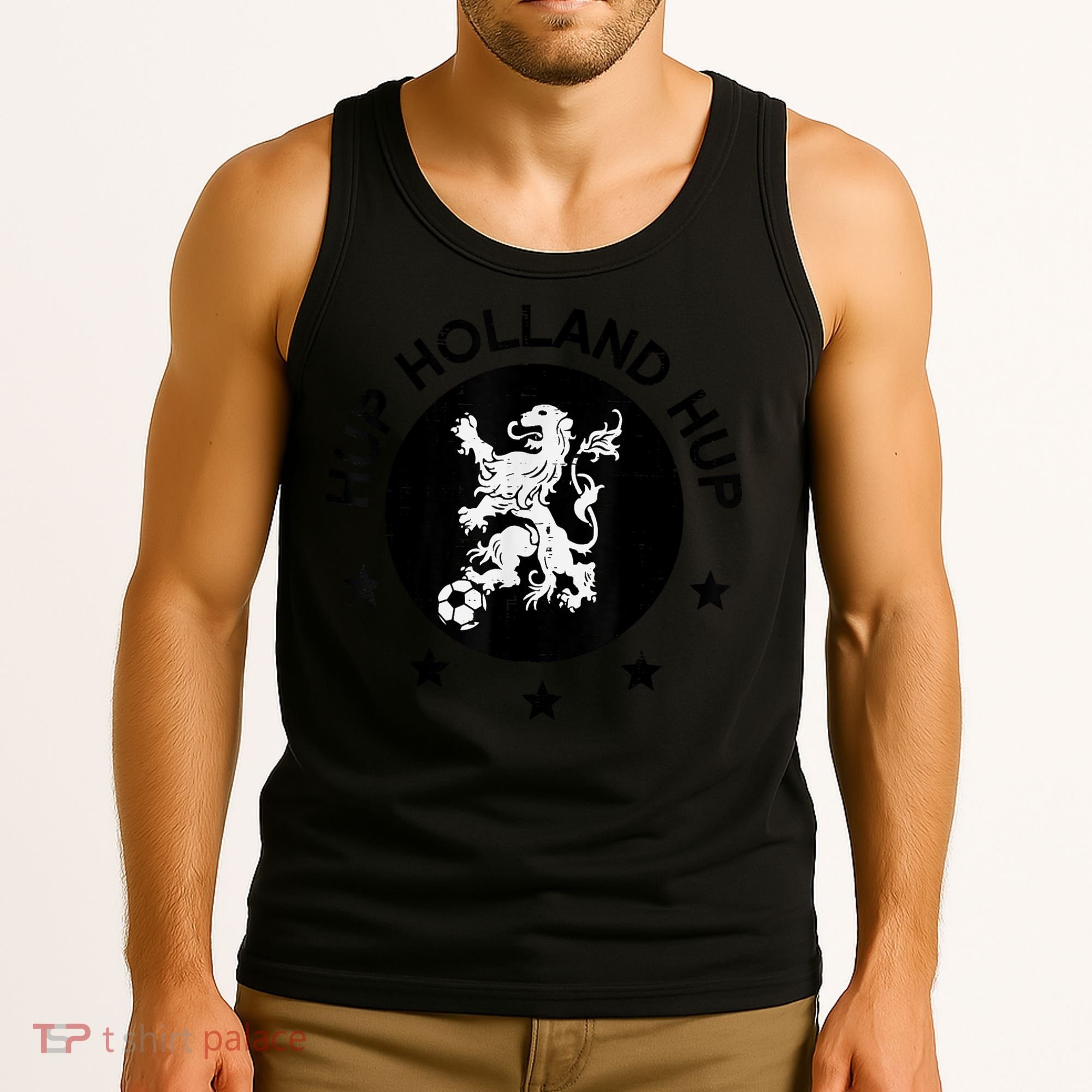 Hup Holland Netherlands Orange Soccer Tank Top