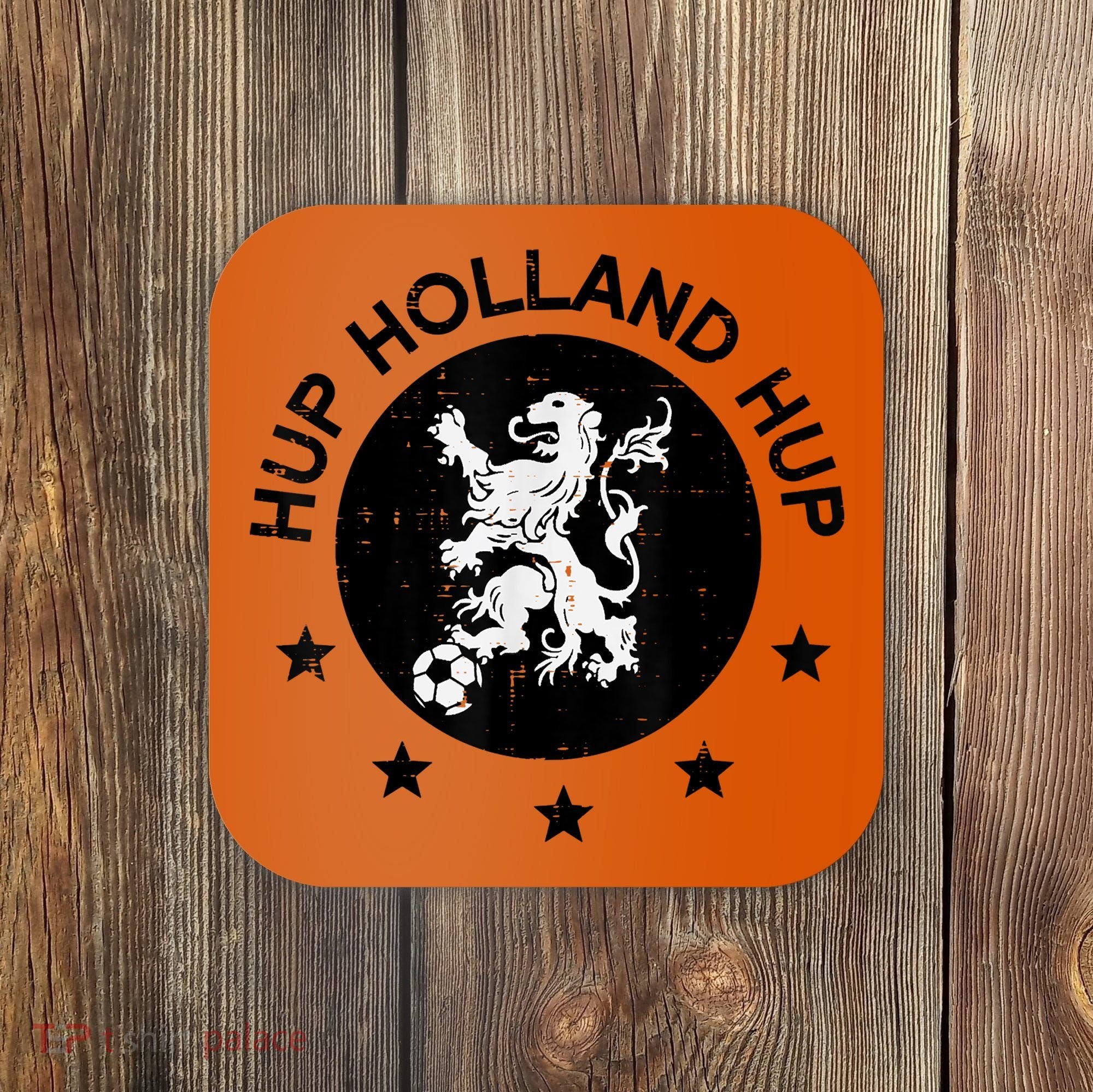 Hup Holland Netherlands Orange Soccer Coaster