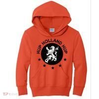 Hup Holland Netherlands Orange Soccer Kids Hoodie thumb 0