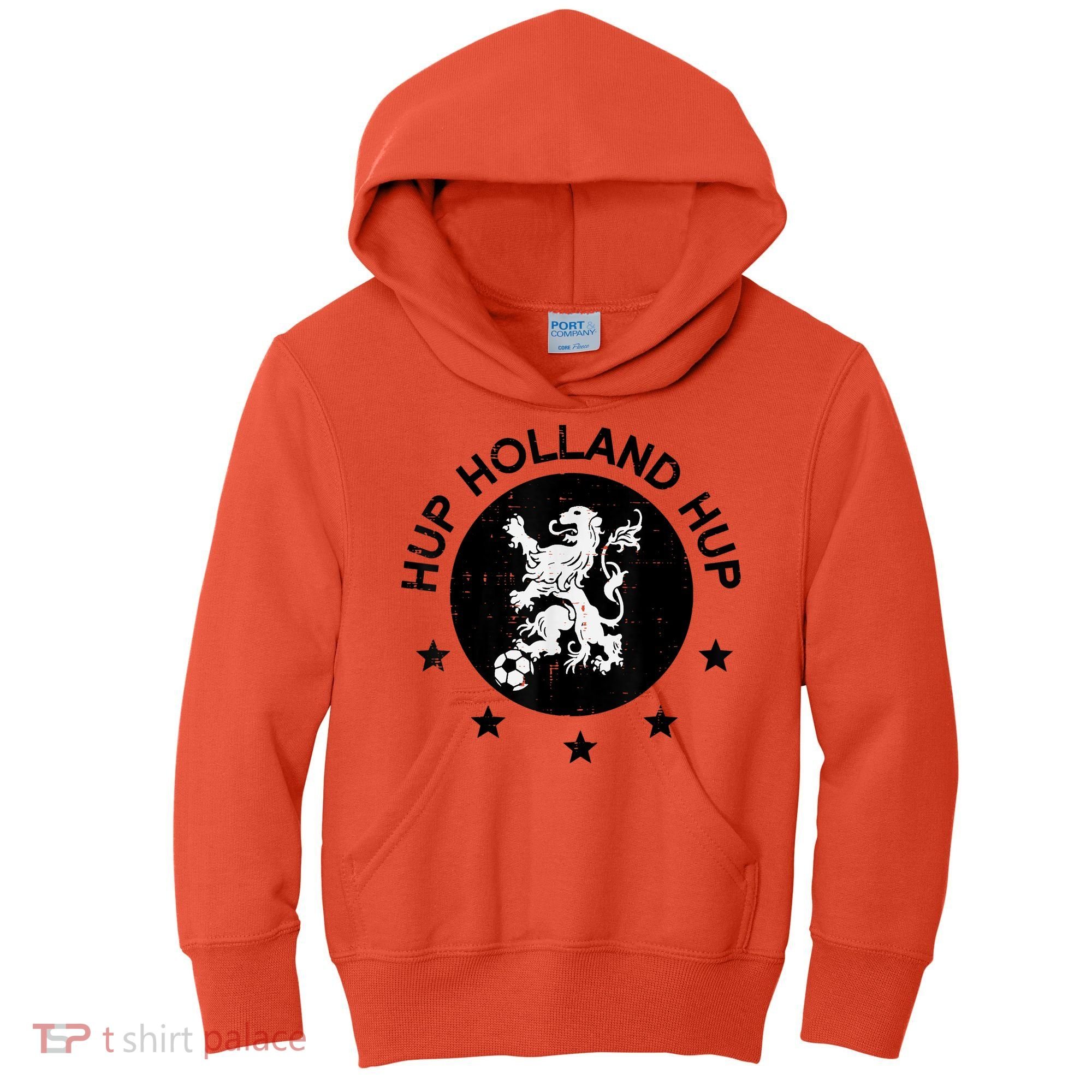 Hup Holland Netherlands Orange Soccer Kids Hoodie