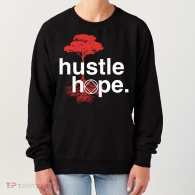 Hustle Hope Na Symbol Narcotics Anonymous Na Aa Gift Gift Women's Sweatshirt