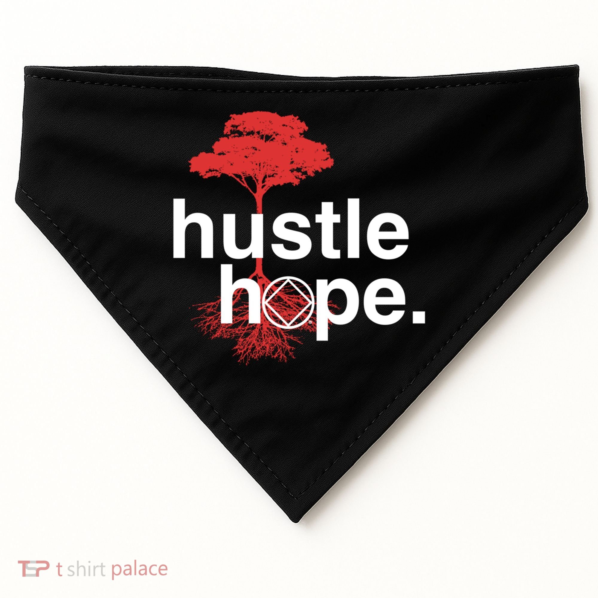 Hustle Hope Na Symbol Narcotics Anonymous Na Aa Gift Gift USA-Made Doggie Bandana