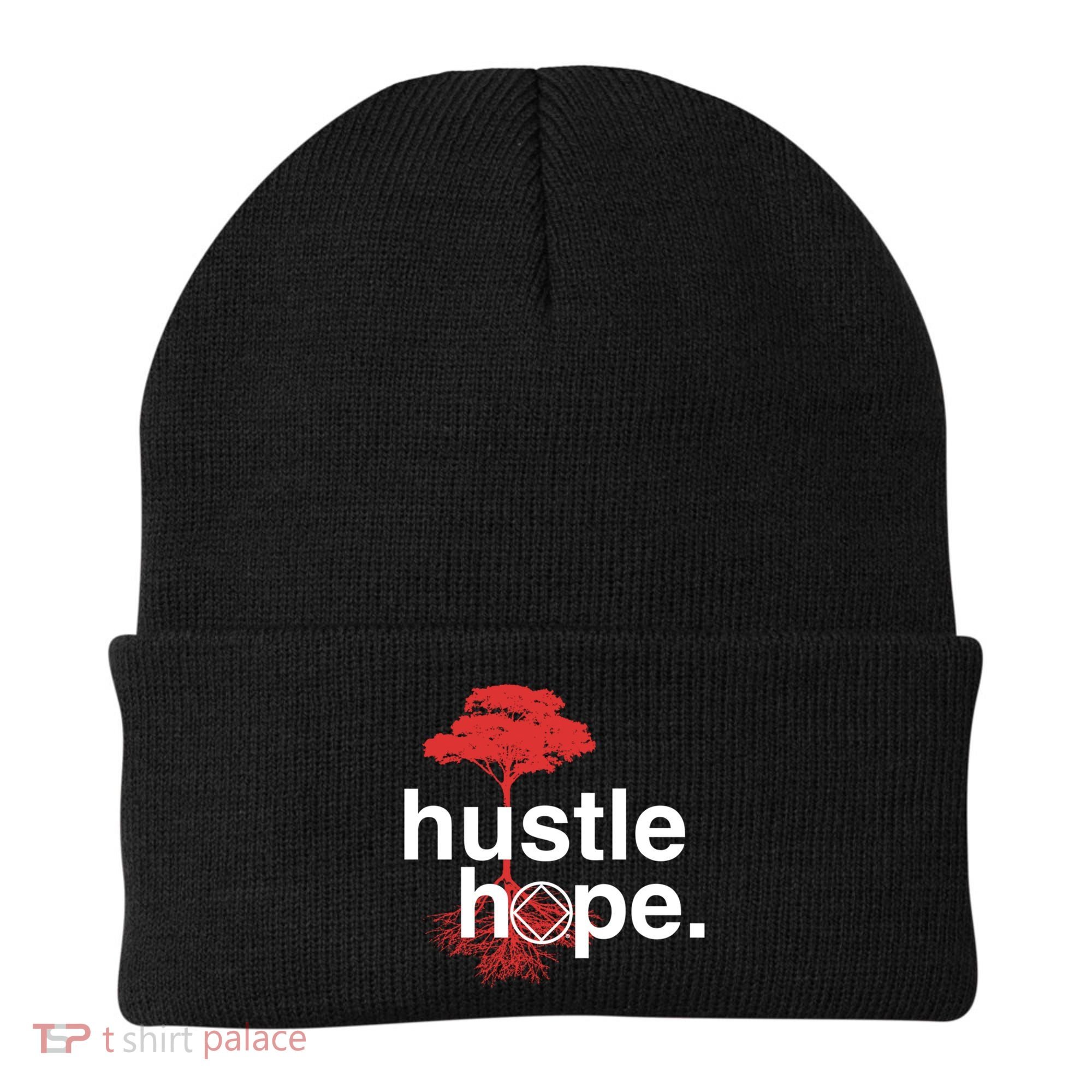 Hustle Hope Na Symbol Narcotics Anonymous Na Aa Gift Gift Beanie