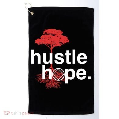 Hustle Hope Na Symbol Narcotics Anonymous Na Aa Gift Gift Golf Towel