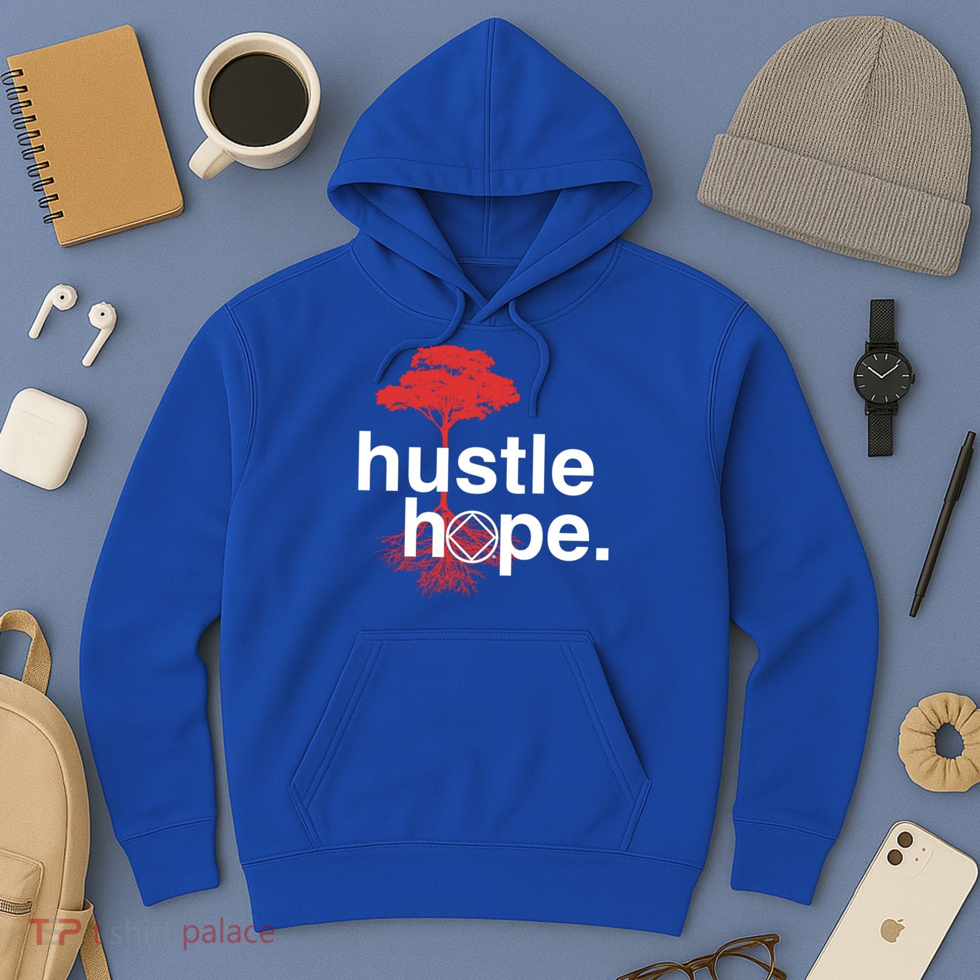 Hustle Hope Na Symbol Narcotics Anonymous Na Aa Gift Gift Hoodie